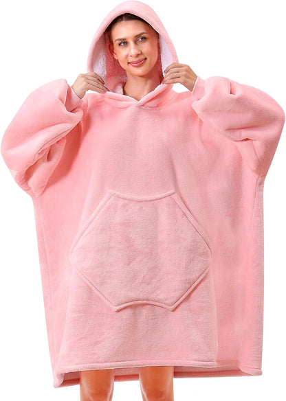 Pink Hoodie Blanket